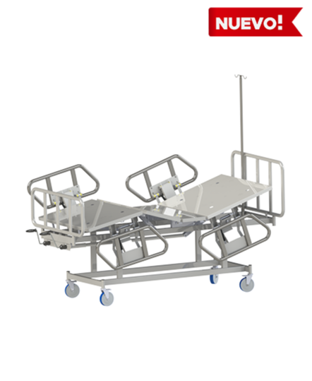 Cama manual baranda Inox.